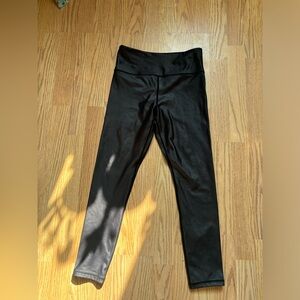 Black Metallic Zyia Leggings